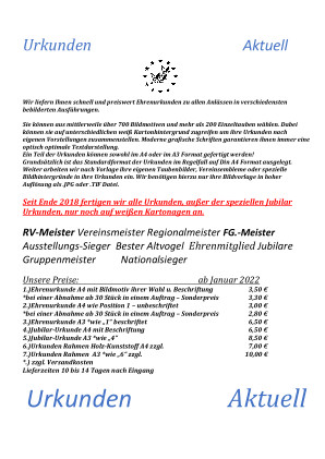 Preisliste vergrössert